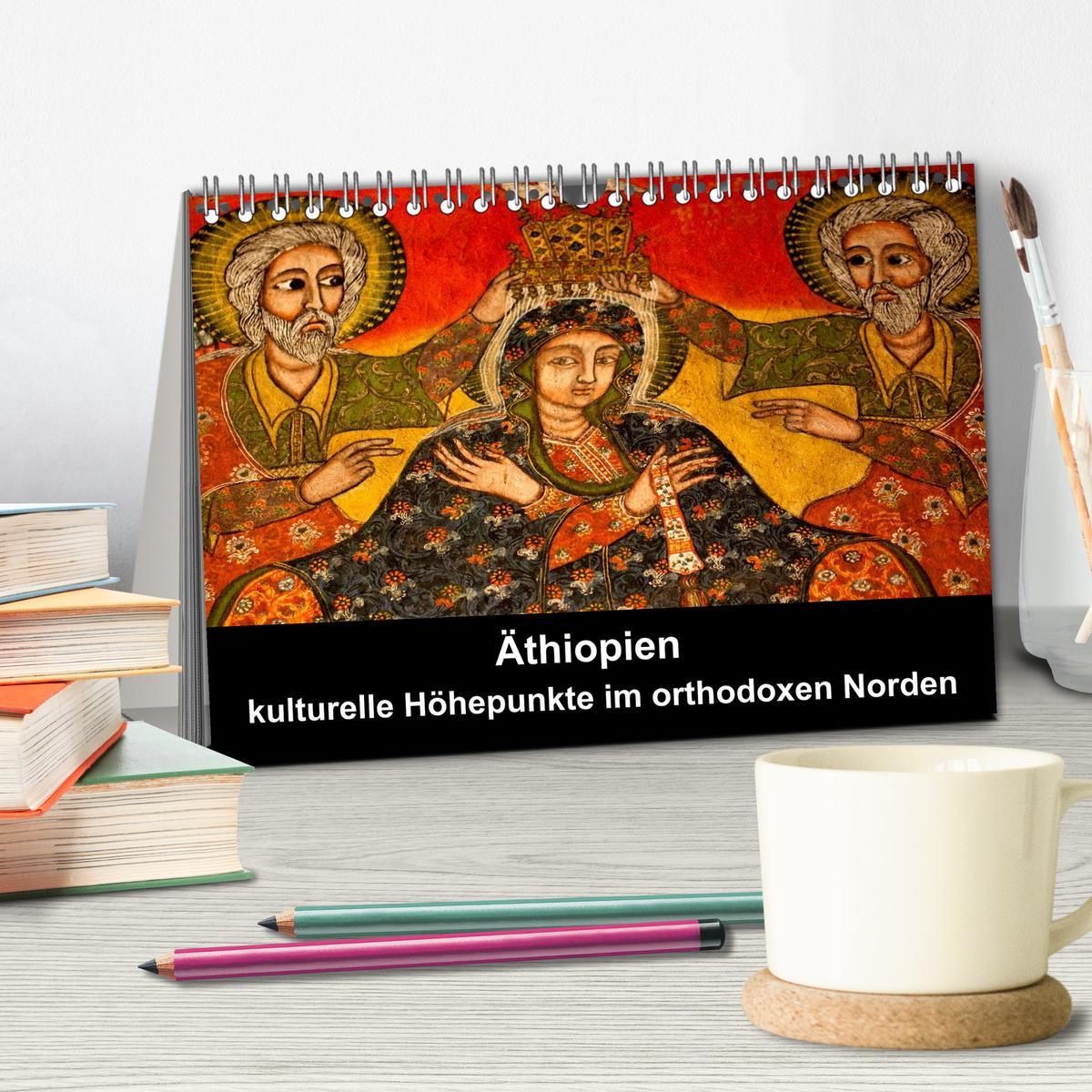 Beispielinhalt (Bild) Äthiopien - kulturelle Höhepunkte im orthdoxen Norden (Tischkalender 2026 DIN A5 quer), CALVENDO Monatskalender