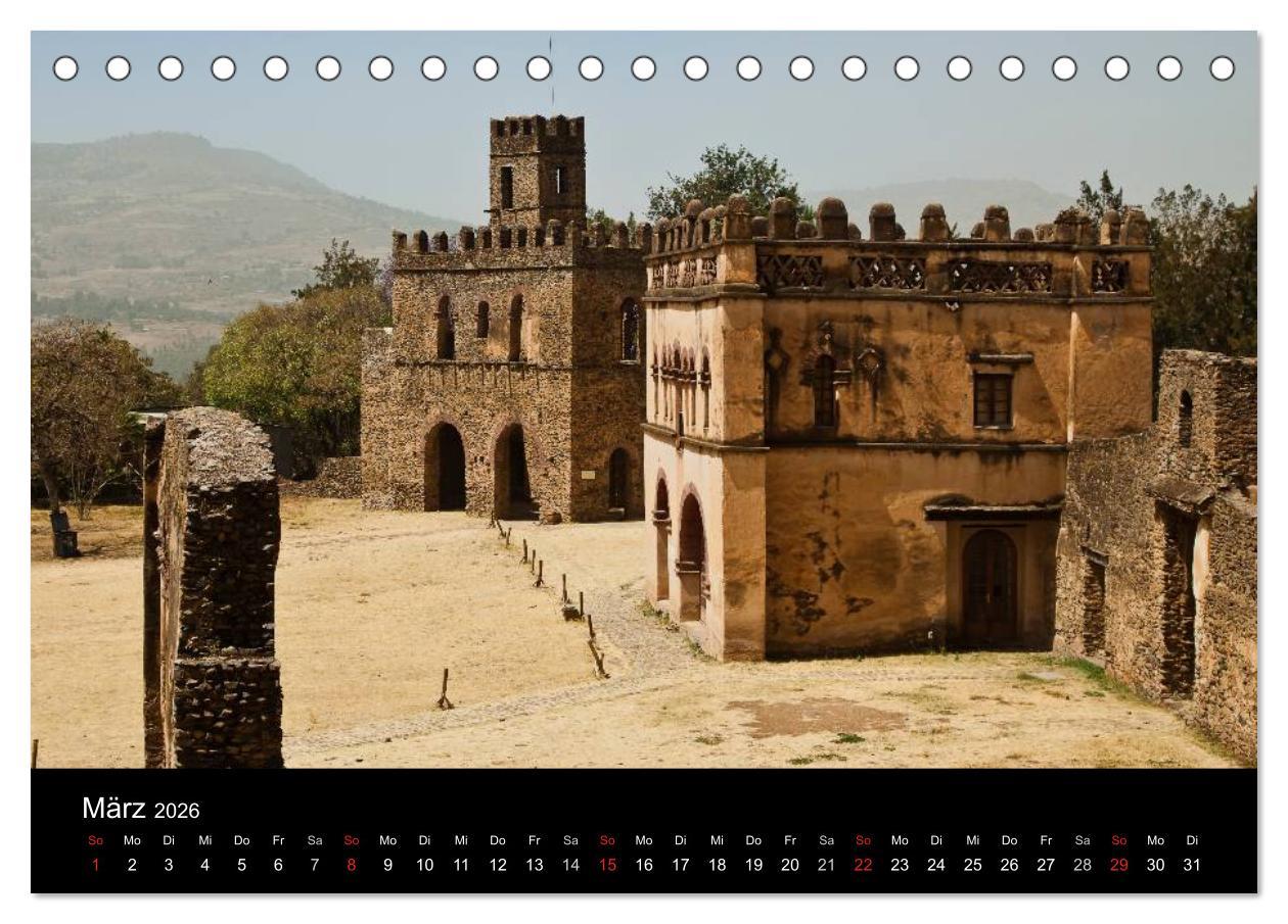 Beispielinhalt (Bild) Äthiopien - kulturelle Höhepunkte im orthdoxen Norden (Tischkalender 2026 DIN A5 quer), CALVENDO Monatskalender