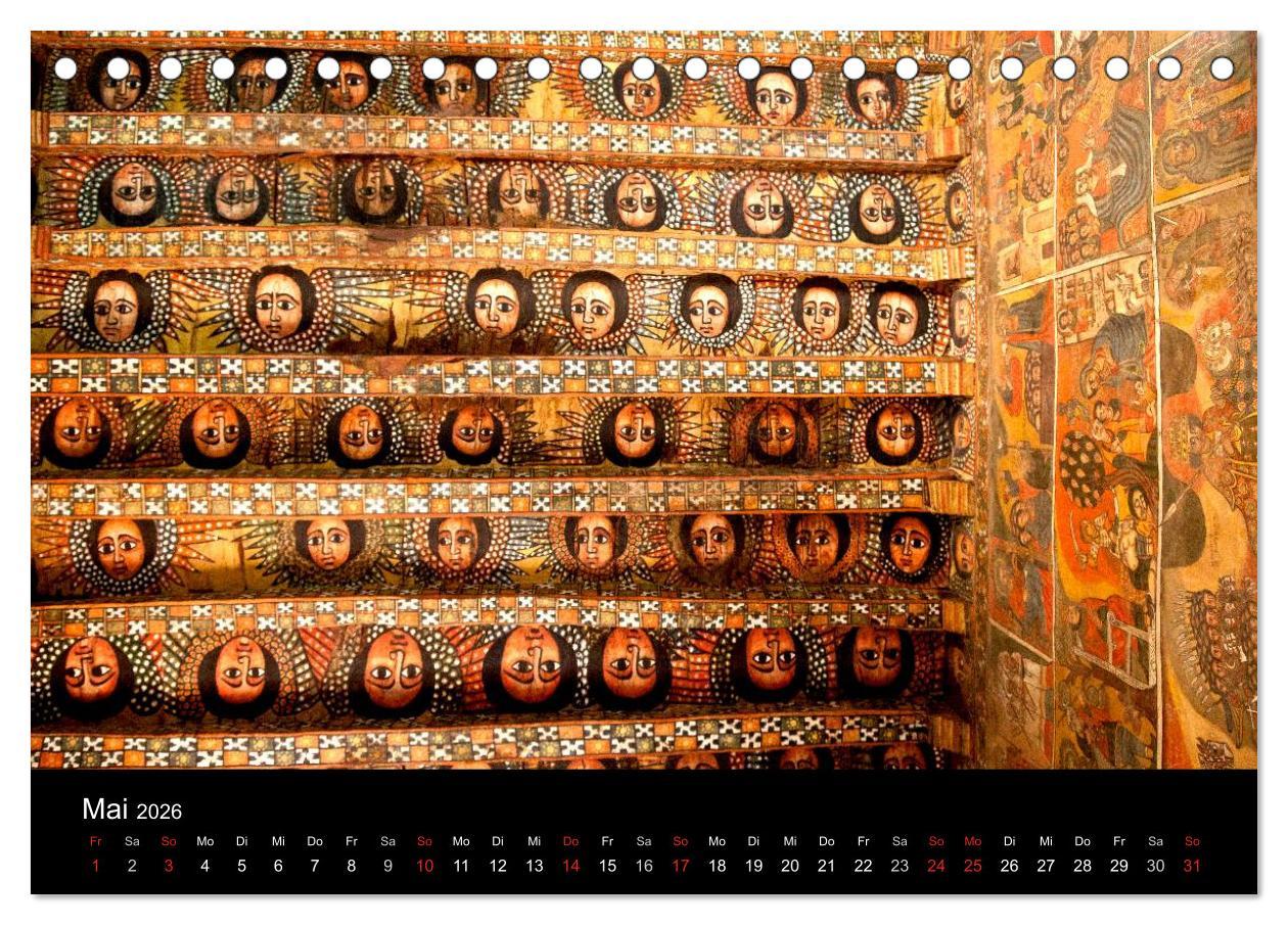 Beispielinhalt (Bild) Äthiopien - kulturelle Höhepunkte im orthdoxen Norden (Tischkalender 2026 DIN A5 quer), CALVENDO Monatskalender