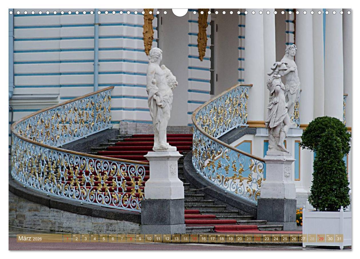 Beispielinhalt (Bild) St. Petersburg - Alles Gold was glänzt (Wandkalender 2026 DIN A3 quer), CALVENDO Monatskalender
