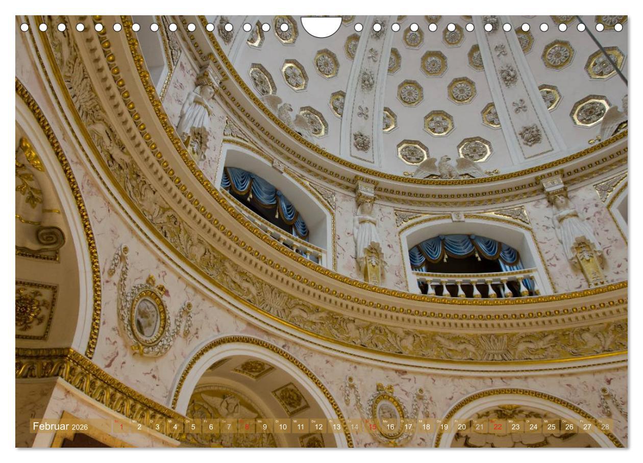 Beispielinhalt (Bild) St. Petersburg - Alles Gold was glänzt (Wandkalender 2026 DIN A4 quer), CALVENDO Monatskalender