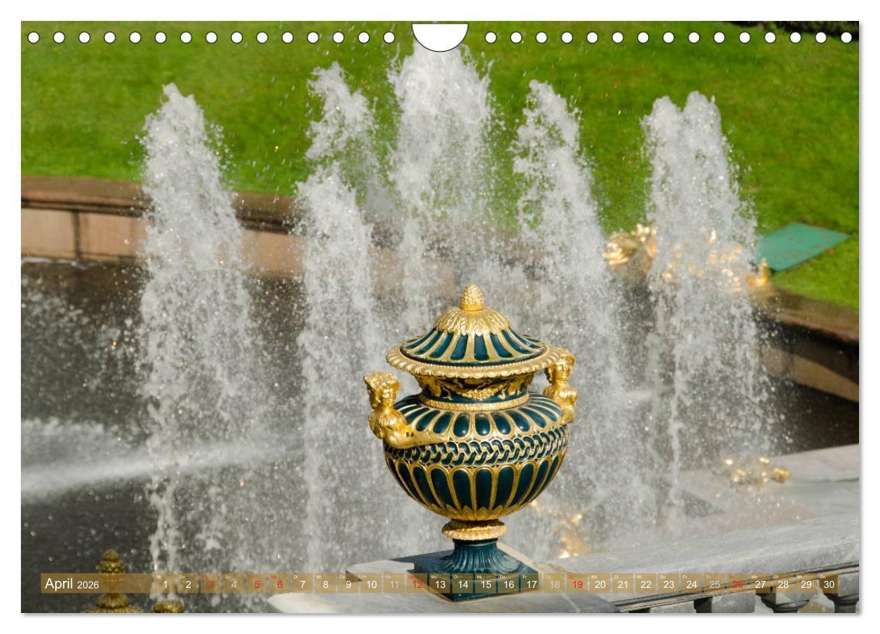 Beispielinhalt (Bild) St. Petersburg - Alles Gold was glänzt (Wandkalender 2026 DIN A4 quer), CALVENDO Monatskalender