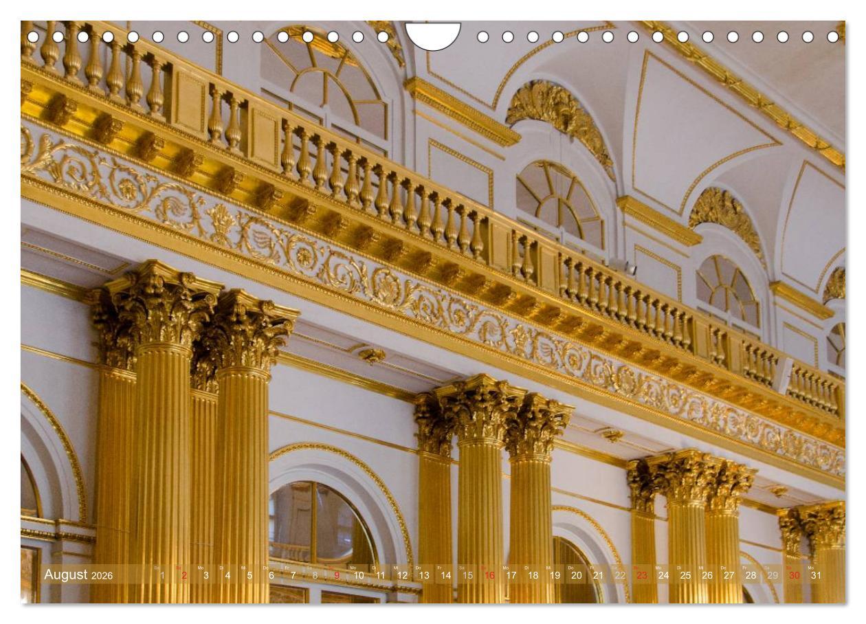 Beispielinhalt (Bild) St. Petersburg - Alles Gold was glänzt (Wandkalender 2026 DIN A4 quer), CALVENDO Monatskalender