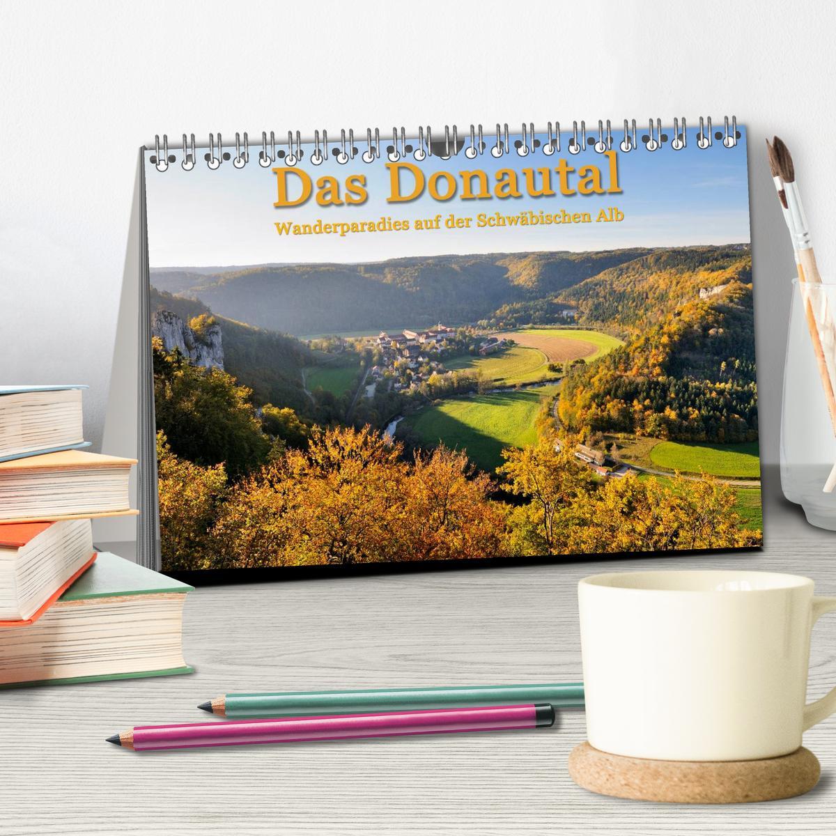 Beispielinhalt (Bild) Das Donautal - Wanderparadies auf der Schwäbischen Alb (Tischkalender 2026 DIN A5 quer), CALVENDO Monatskalender
