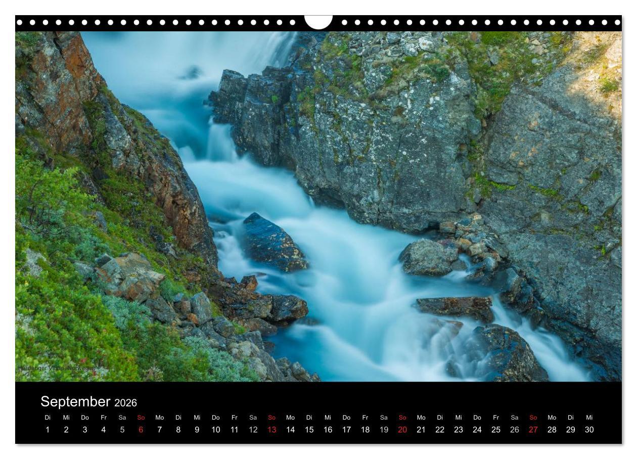 Beispielinhalt (Bild) Naturwucht Skandinavien (Wandkalender 2026 DIN A3 quer), CALVENDO Monatskalender