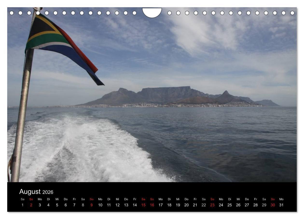 Beispielinhalt (Bild) Kapstadt - Die schonste Stadt Südafrikas (Wandkalender 2026 DIN A4 quer), CALVENDO Monatskalender