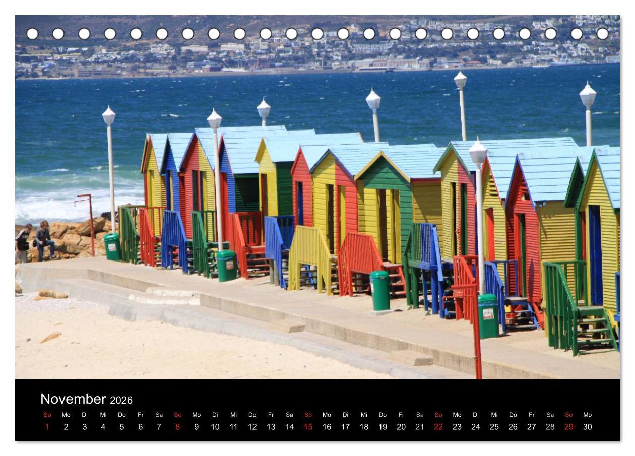 Beispielinhalt (Bild) Kapstadt - Die schonste Stadt Südafrikas (Tischkalender 2026 DIN A5 quer), CALVENDO Monatskalender