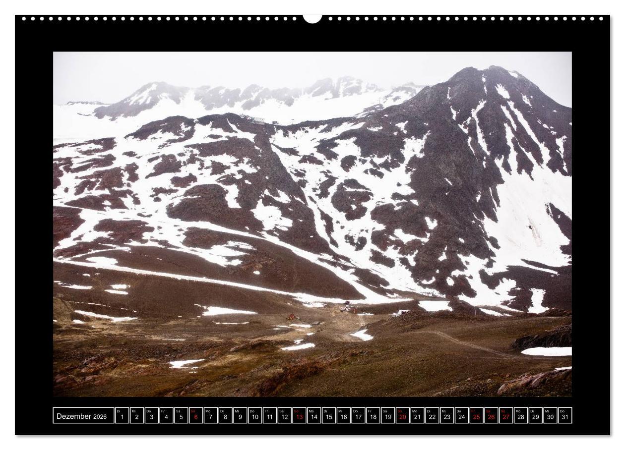 Beispielinhalt (Bild) SEH(N)SUCHT ALPENÜBERQUERUNG (hochwertiger Premium Wandkalender 2026 DIN A2 quer), Kunstdruck in Hochglanz