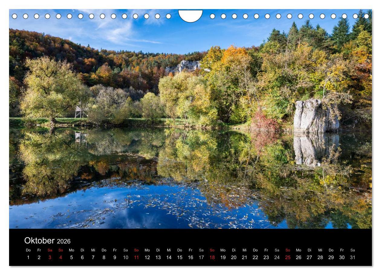 Beispielinhalt (Bild) Das Donautal - Wanderparadies auf der Schwäbischen Alb (Wandkalender 2026 DIN A4 quer), CALVENDO Monatskalender