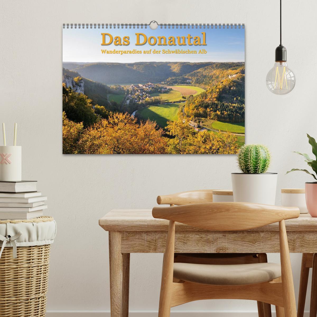 Beispielinhalt (Bild) Das Donautal - Wanderparadies auf der Schwäbischen Alb (Wandkalender 2026 DIN A3 quer), CALVENDO Monatskalender