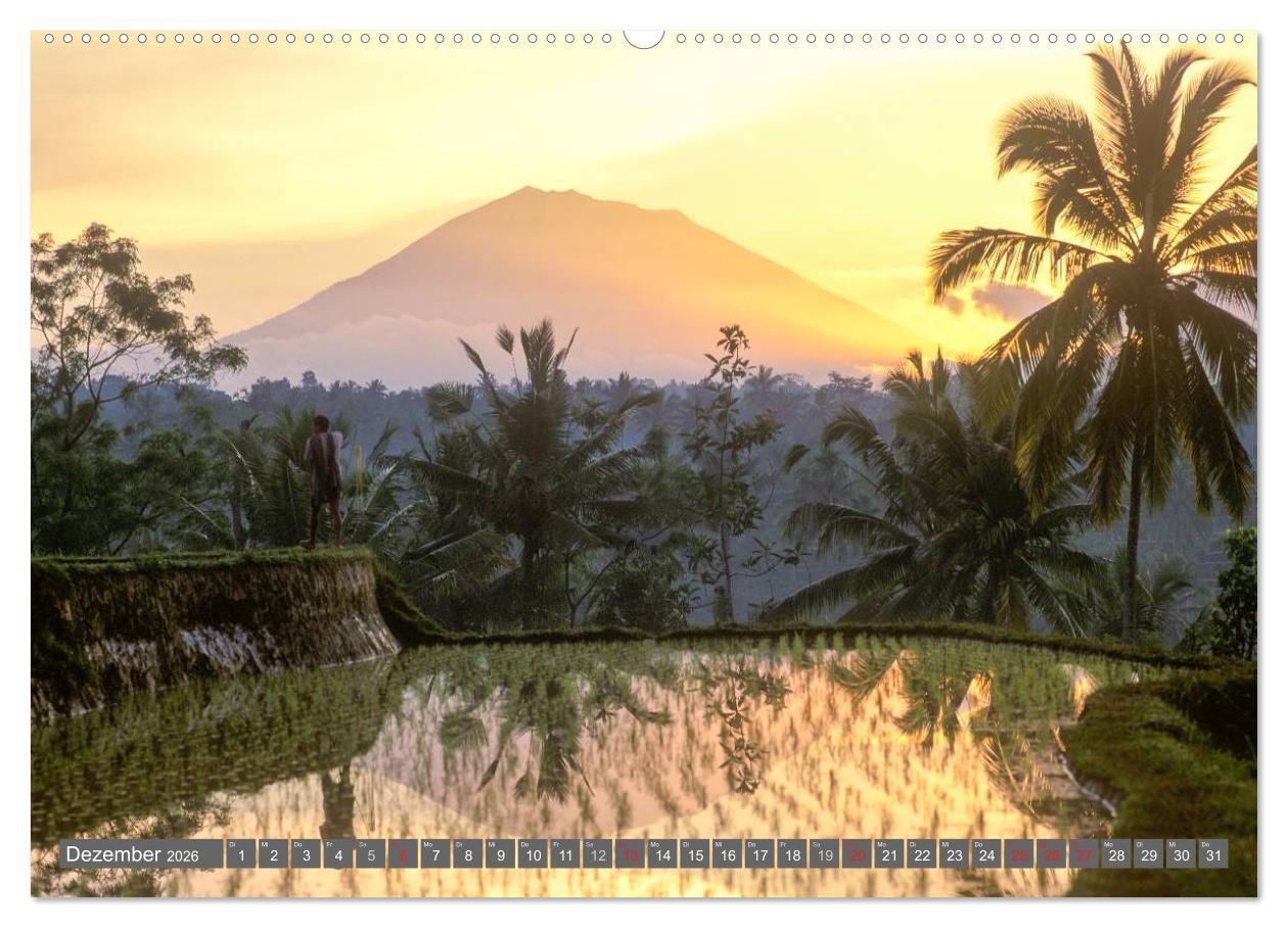 Beispielinhalt (Bild) Peter Fischer - Bali 2026 (hochwertiger Premium Wandkalender 2026 DIN A2 quer), Kunstdruck in Hochglanz