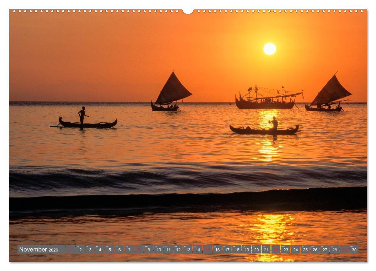 Beispielinhalt (Bild) Peter Fischer - Bali 2026 (hochwertiger Premium Wandkalender 2026 DIN A2 quer), Kunstdruck in Hochglanz