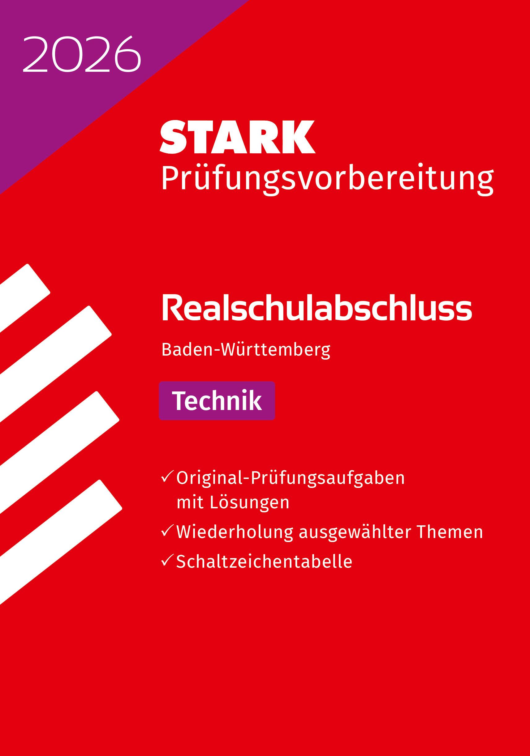 Vorderes Coverbild STARK Technik - Realschulabschluss 2026 BW - Prüfungsvorbereitung