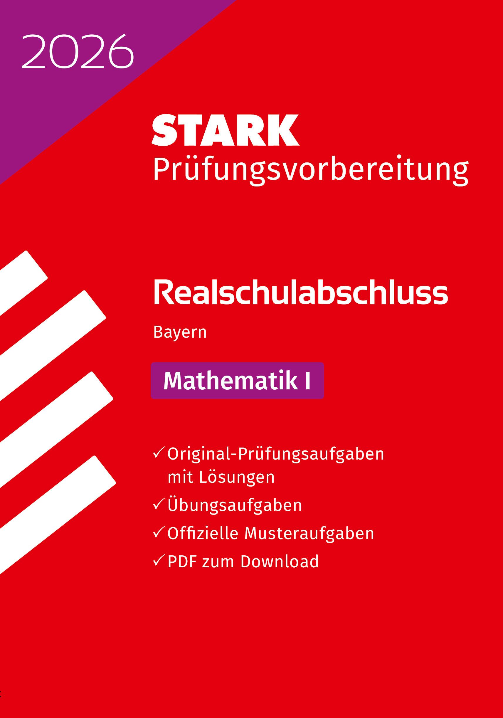 Vorderes Coverbild STARK Mathematik I - Realschulabschluss 2026 Bayern - Prüfungsvorbereitung