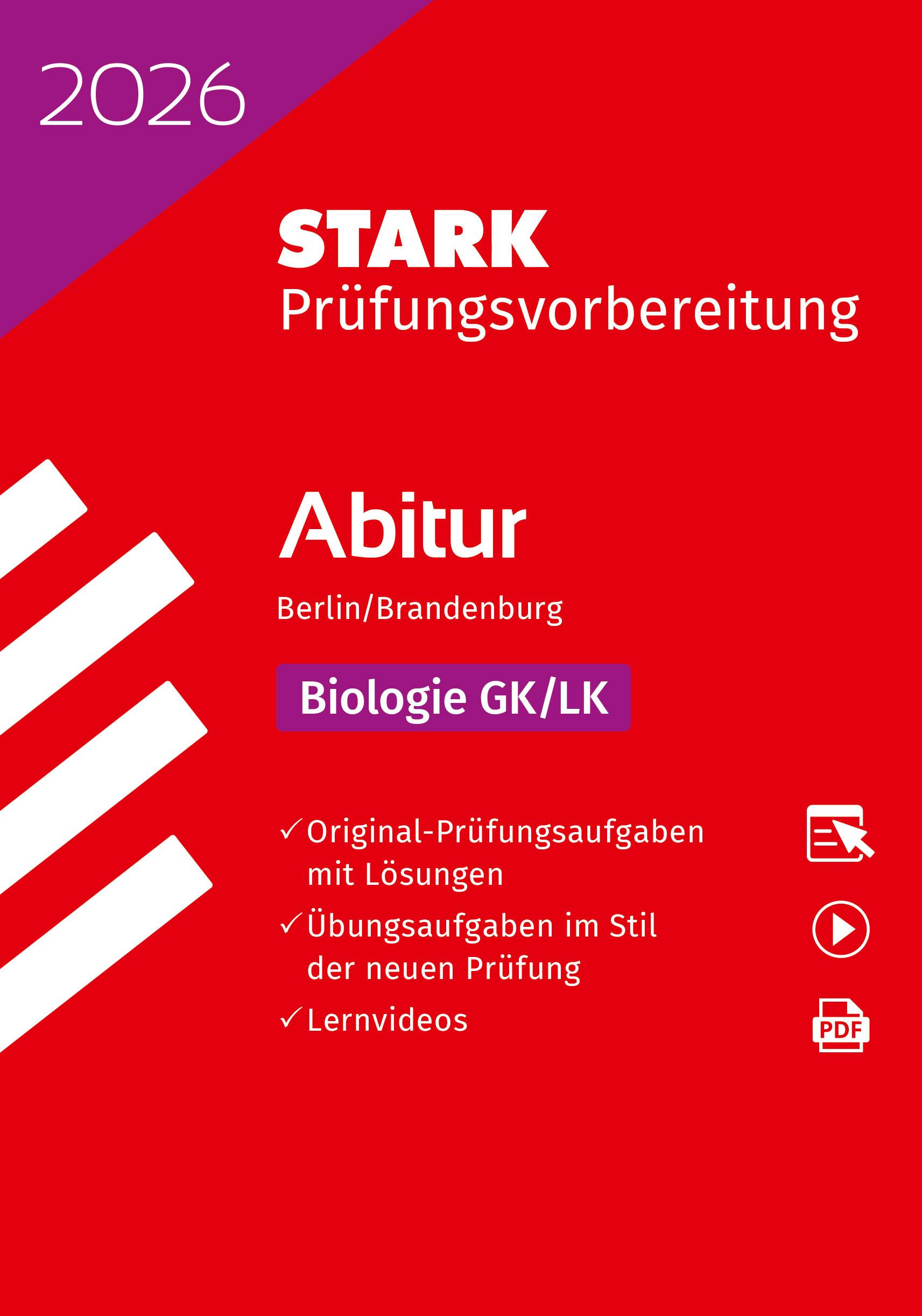 Vorderes Coverbild STARK Biologie GK/LK - Abitur 2026 Berlin/Brandenburg - Prüfungsvorbereitung
