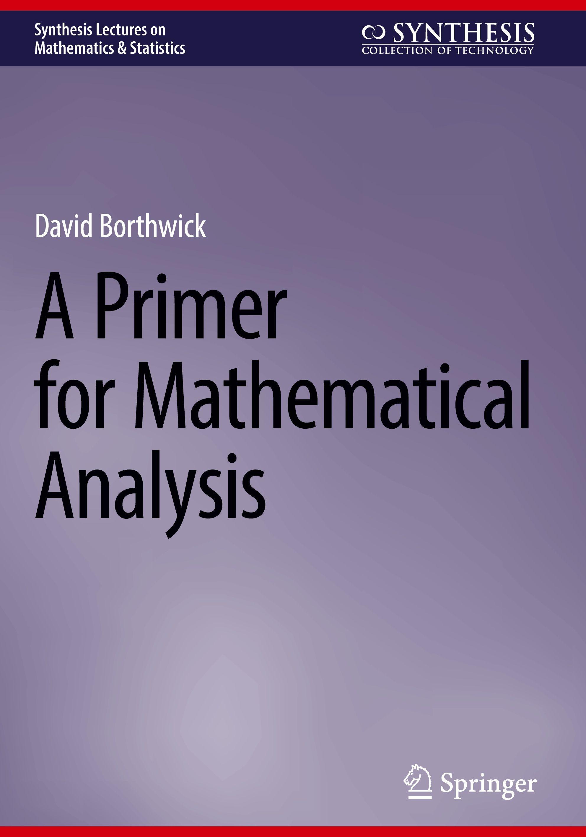 Vorderes Coverbild A Primer for Mathematical Analysis