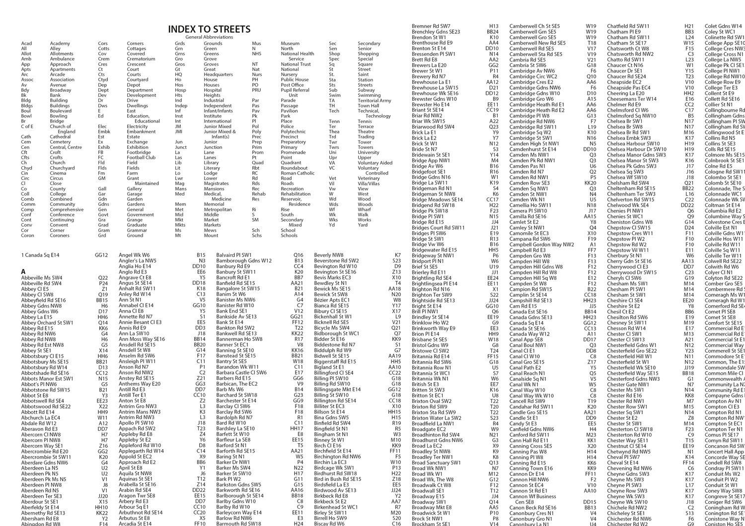 Beispielinhalt (Bild) Collins London Handy Street Map