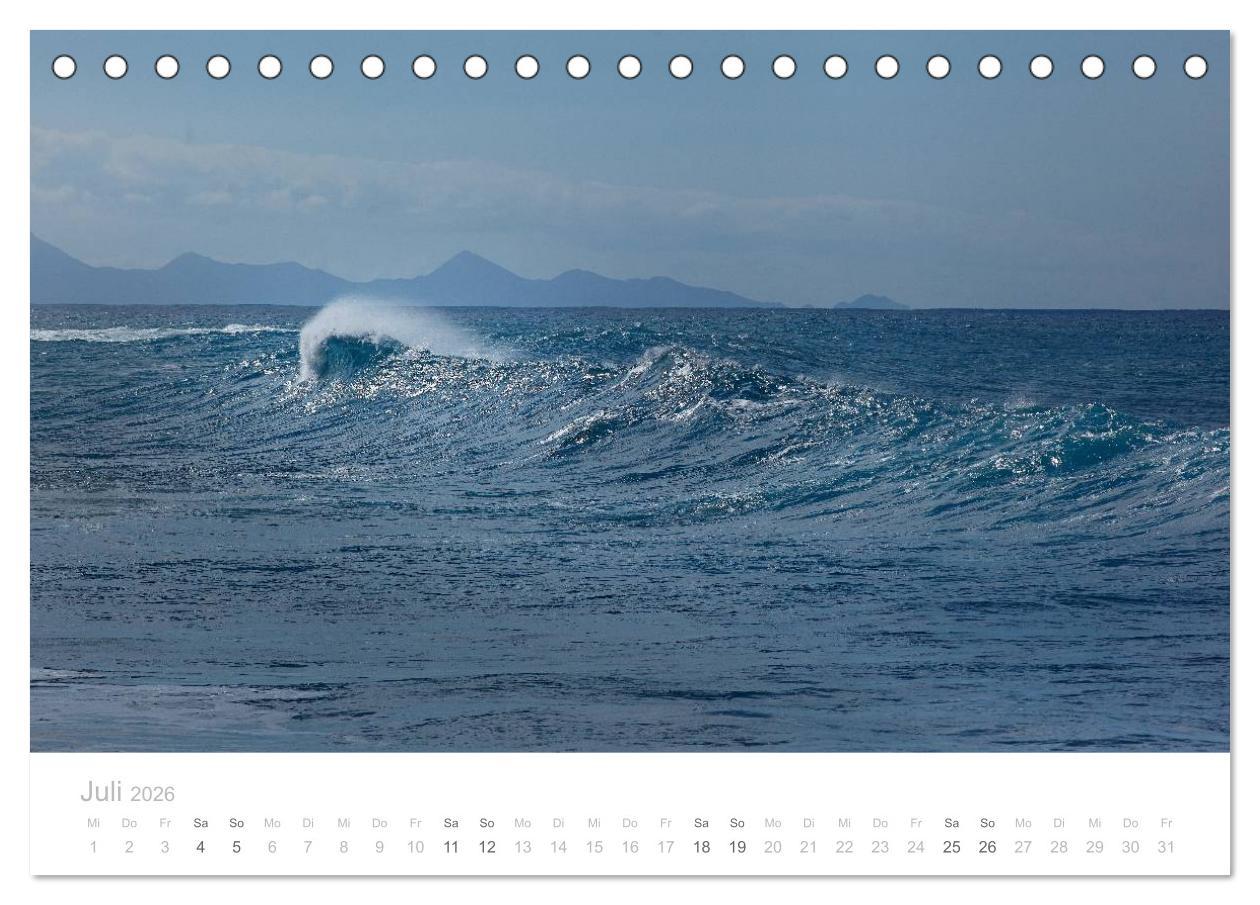 Beispielinhalt (Bild) Sehnsucht nach Fuerteventura (Tischkalender 2026 DIN A5 quer), CALVENDO Monatskalender