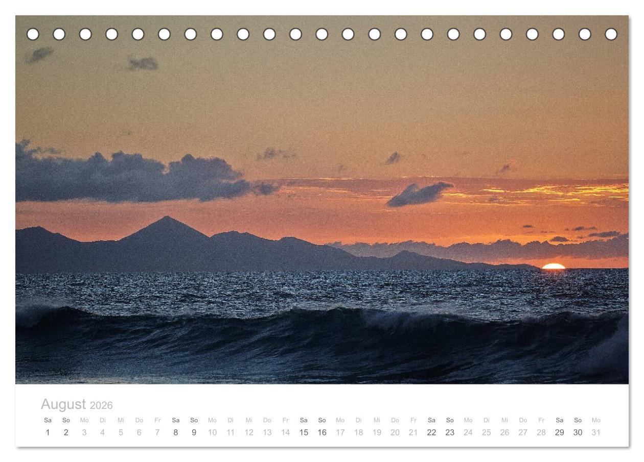 Beispielinhalt (Bild) Sehnsucht nach Fuerteventura (Tischkalender 2026 DIN A5 quer), CALVENDO Monatskalender