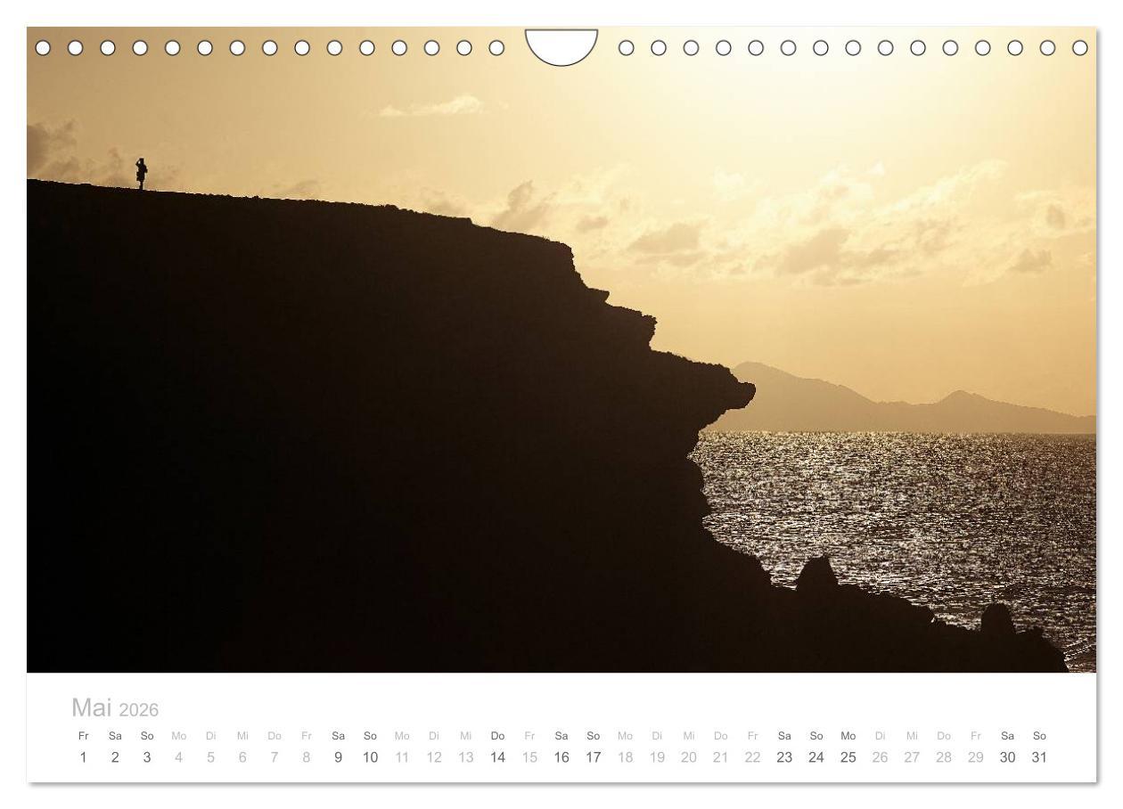 Beispielinhalt (Bild) Sehnsucht nach Fuerteventura (Wandkalender 2026 DIN A4 quer), CALVENDO Monatskalender