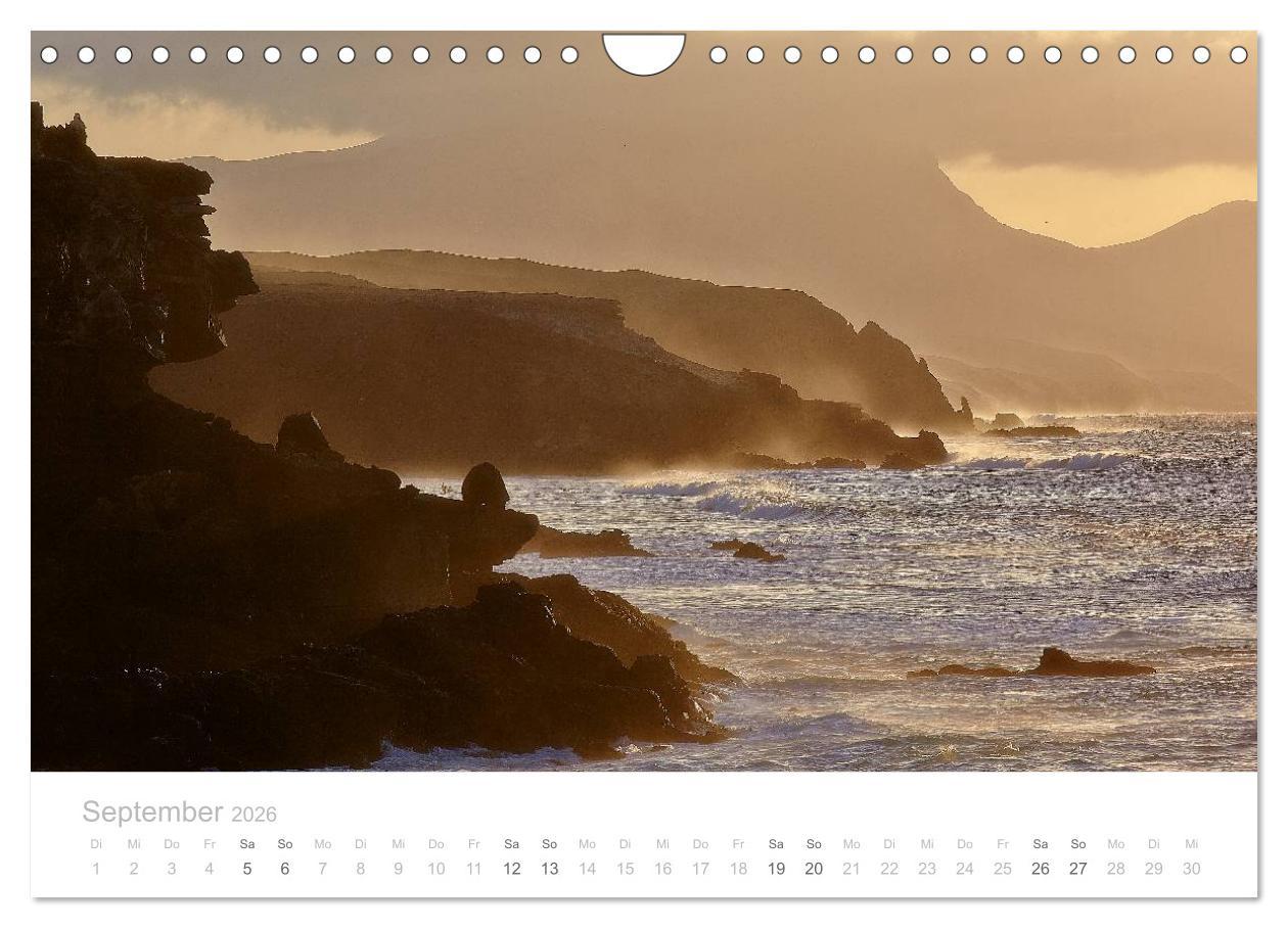 Beispielinhalt (Bild) Sehnsucht nach Fuerteventura (Wandkalender 2026 DIN A4 quer), CALVENDO Monatskalender