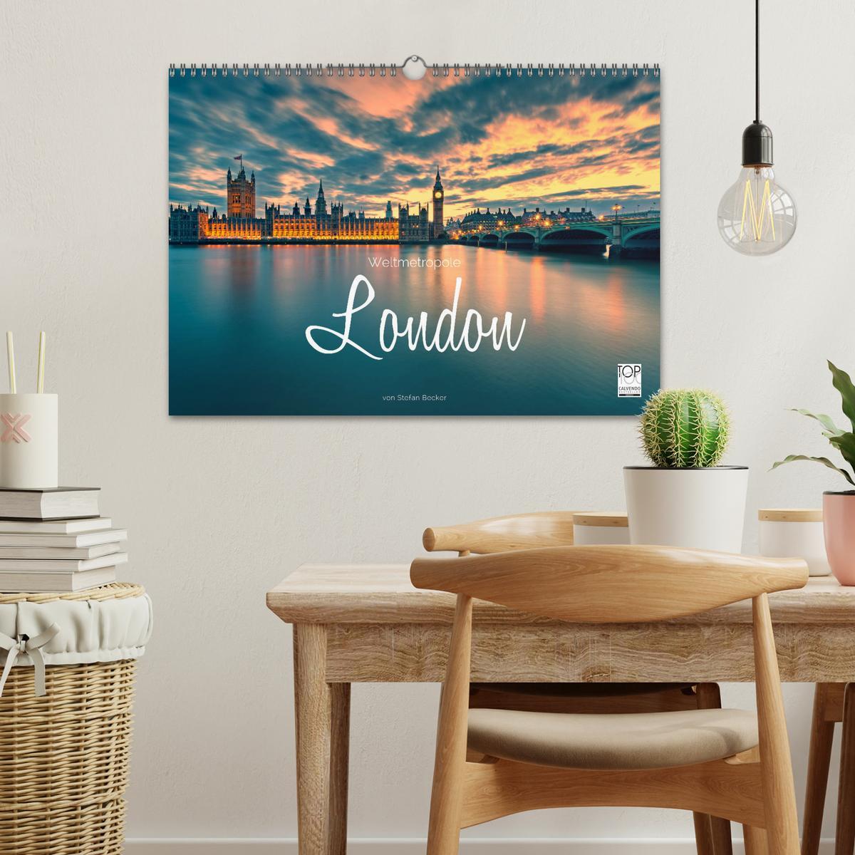 Beispielinhalt (Bild) Weltmetropole London (Wandkalender 2026 DIN A3 quer), CALVENDO Monatskalender
