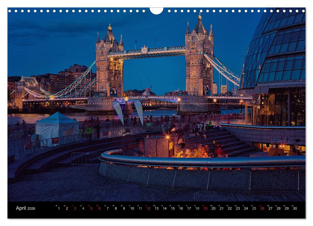 Beispielinhalt (Bild) Weltmetropole London (Wandkalender 2026 DIN A3 quer), CALVENDO Monatskalender