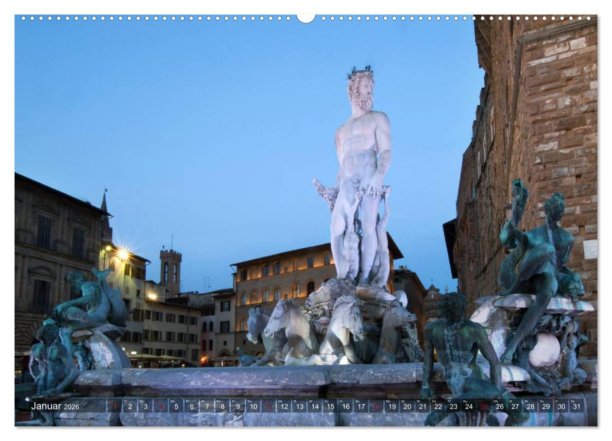 Beispielinhalt (Bild) TOSKANA Im Land der Zypressen (hochwertiger Premium Wandkalender 2026 DIN A2 quer), Kunstdruck in Hochglanz