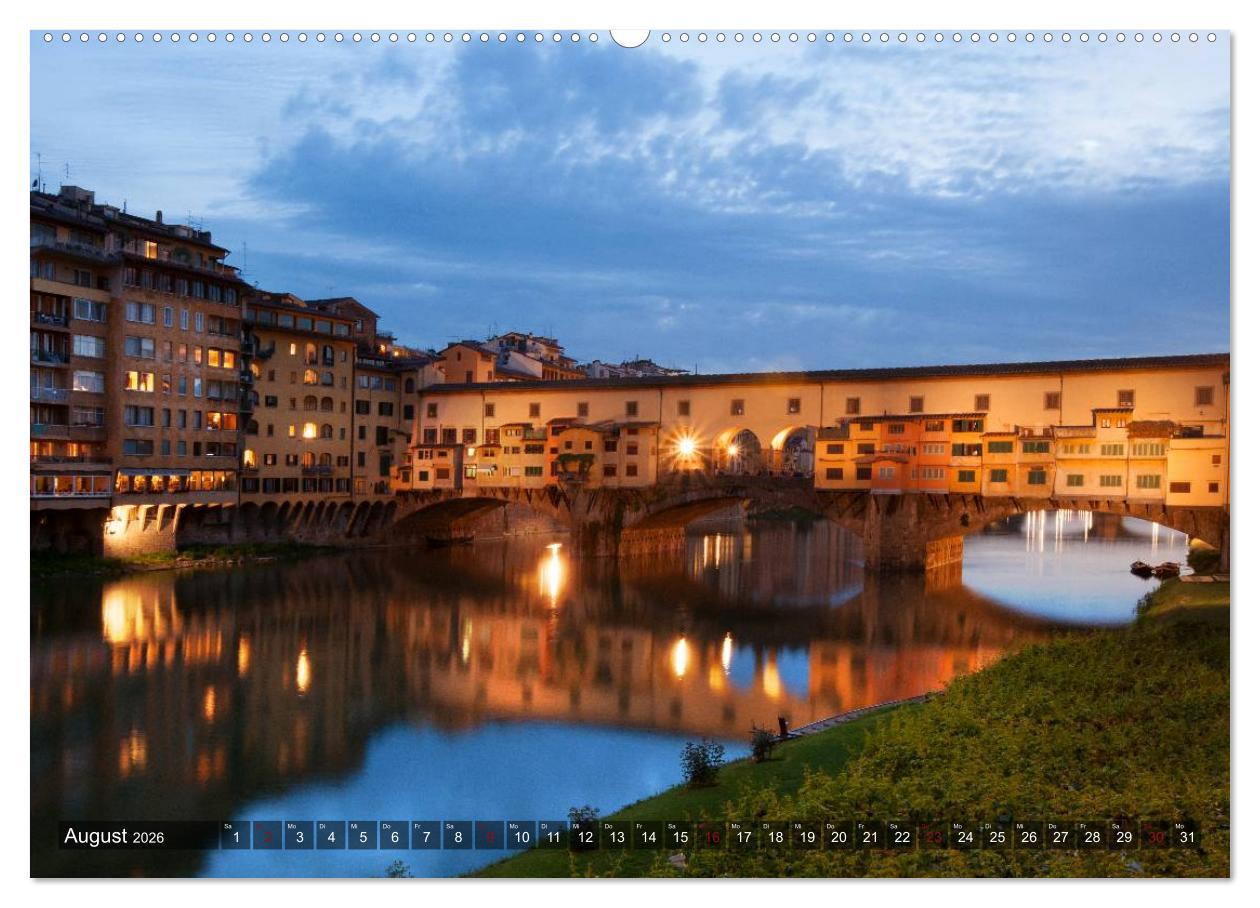 Beispielinhalt (Bild) TOSKANA Im Land der Zypressen (hochwertiger Premium Wandkalender 2026 DIN A2 quer), Kunstdruck in Hochglanz