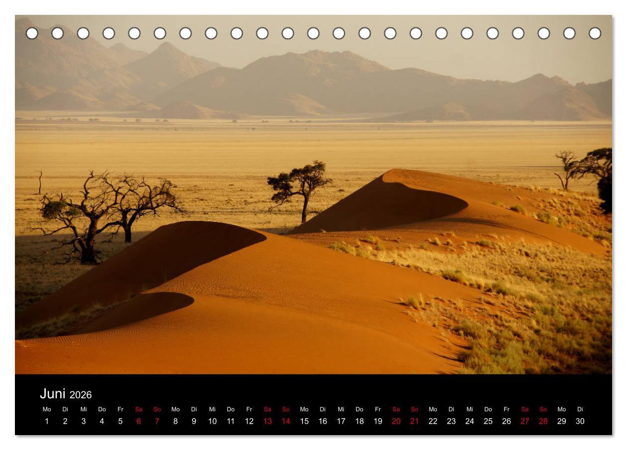 Beispielinhalt (Bild) Natur von ihrer schönsten Seite 2026 (Tischkalender 2026 DIN A5 quer), CALVENDO Monatskalender