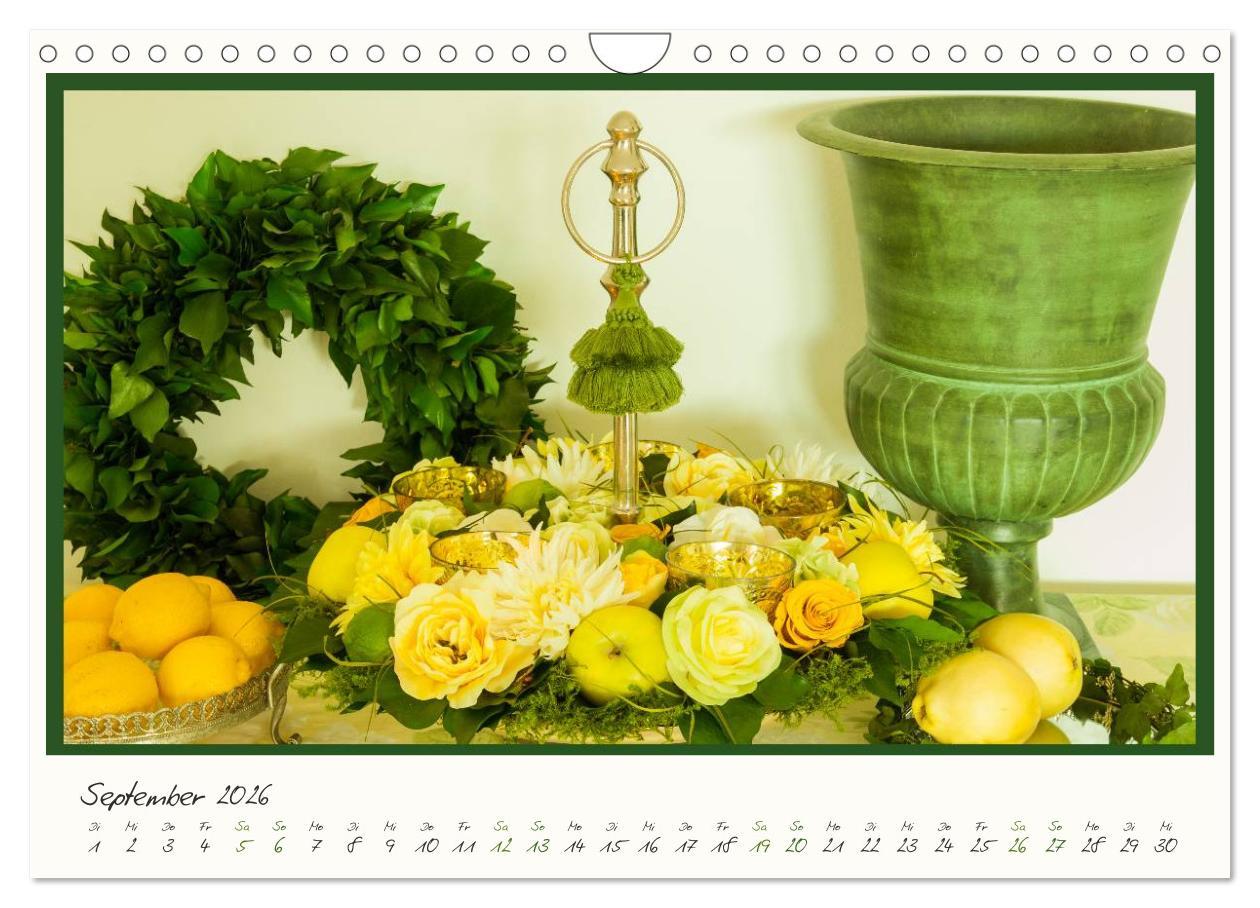 Beispielinhalt (Bild) Raum für Blumen (Wandkalender 2026 DIN A4 quer), CALVENDO Monatskalender