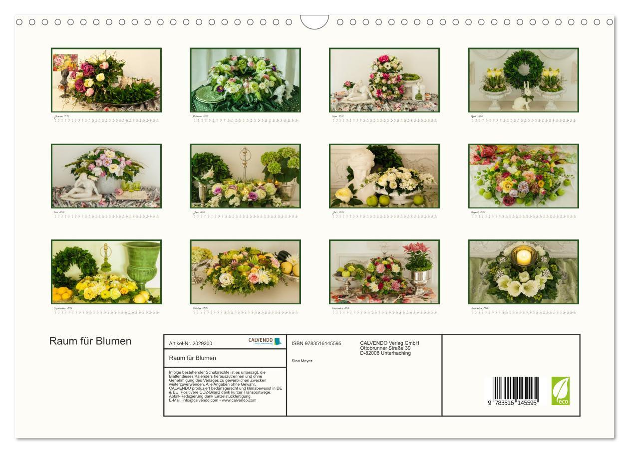 Beispielinhalt (Bild) Raum für Blumen (Wandkalender 2026 DIN A3 quer), CALVENDO Monatskalender