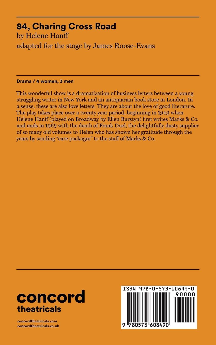 Rückseitencover 84, Charing Cross Road