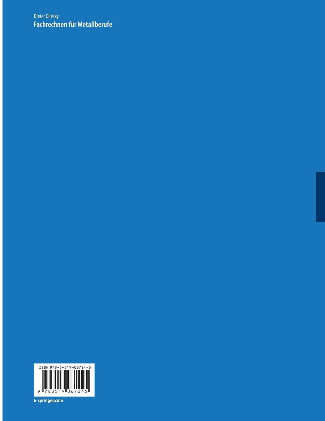 Rückseitencover Fachrechnen für Metallberufe
