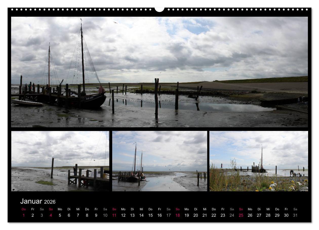 Beispielinhalt (Bild) Texel, eine Perle Hollands (hochwertiger Premium Wandkalender 2026 DIN A2 quer), Kunstdruck in Hochglanz