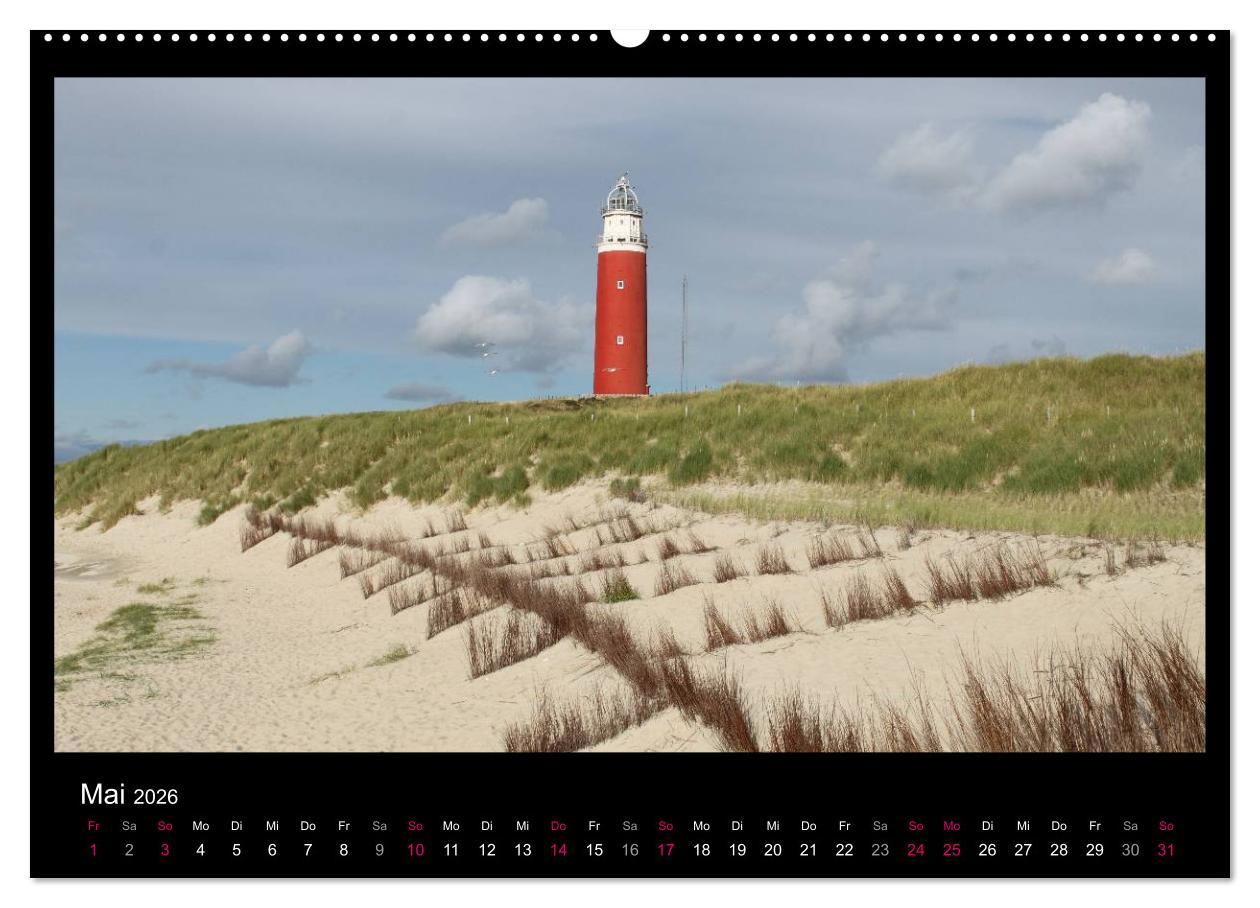 Beispielinhalt (Bild) Texel, eine Perle Hollands (hochwertiger Premium Wandkalender 2026 DIN A2 quer), Kunstdruck in Hochglanz