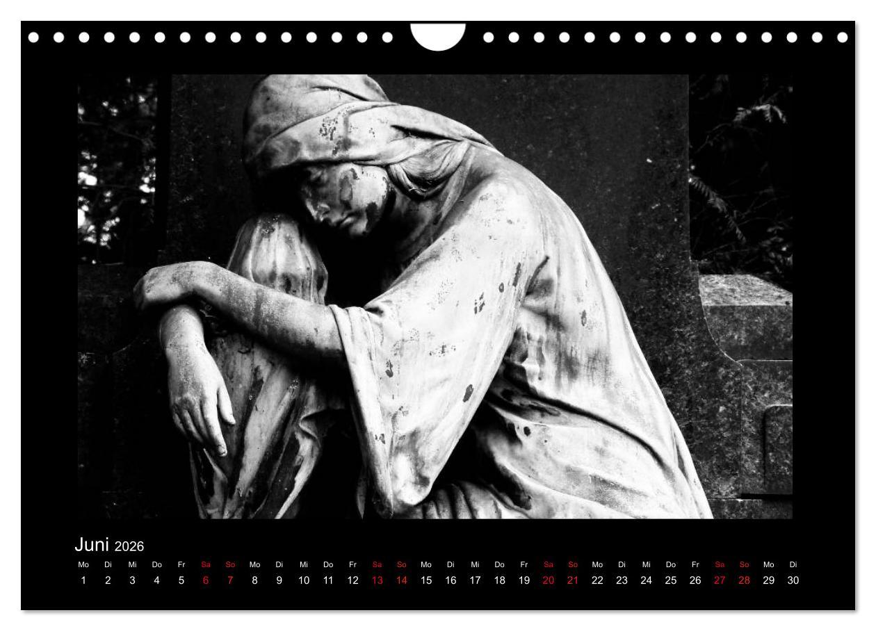 Beispielinhalt (Bild) Die Engel von Melaten (Wandkalender 2026 DIN A4 quer), CALVENDO Monatskalender