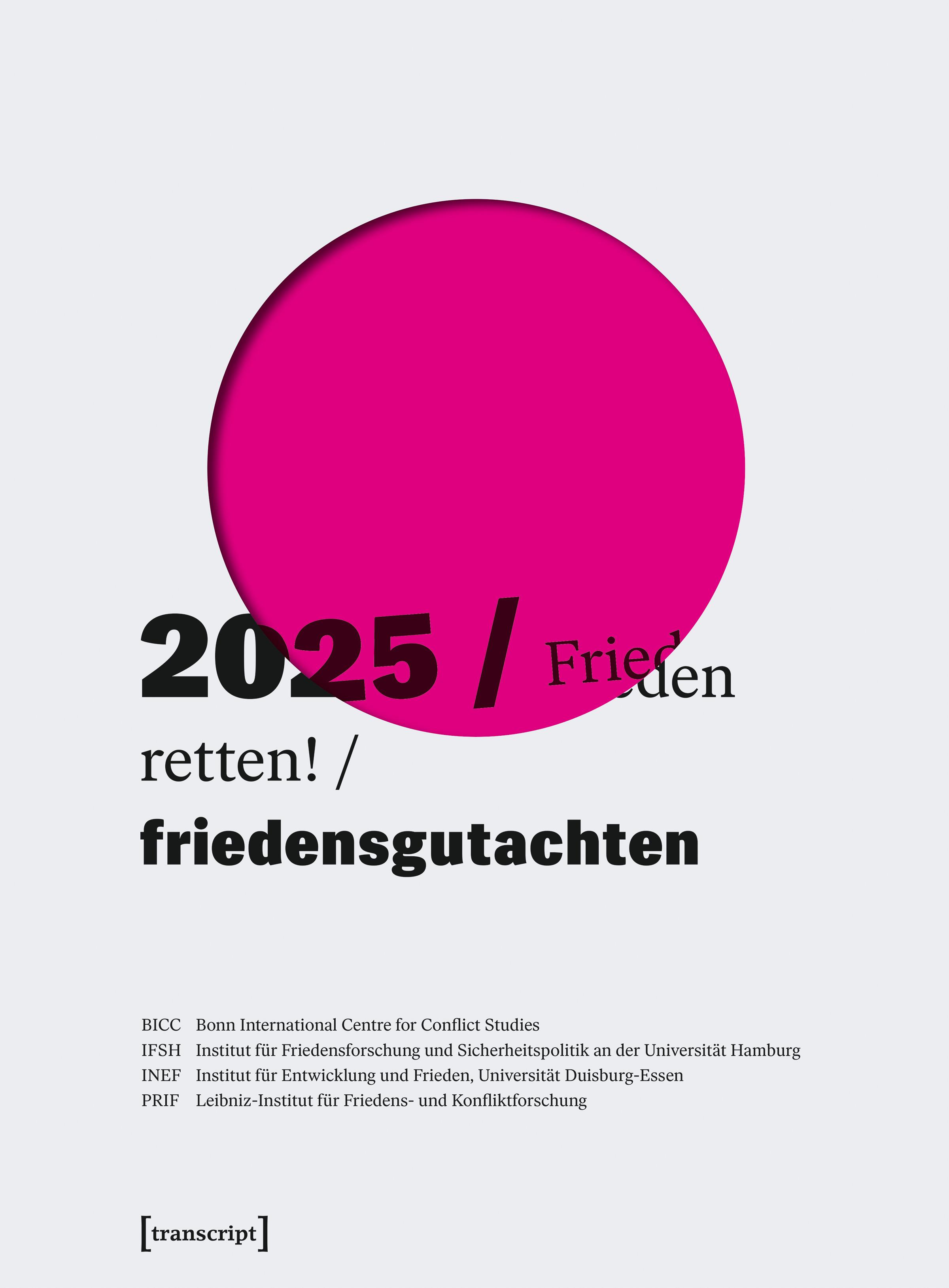 Vorderes Coverbild Friedensgutachten 2025