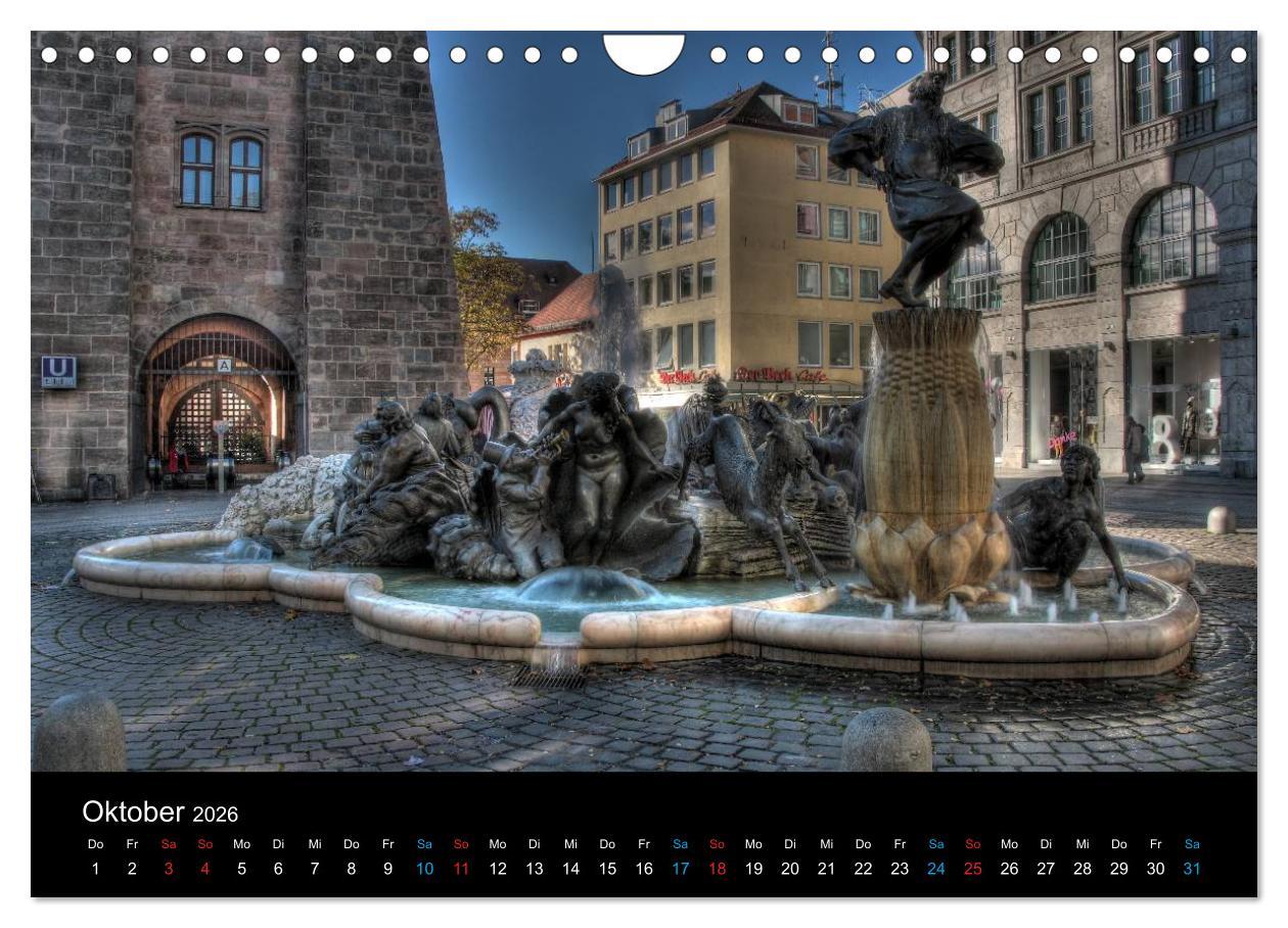 Beispielinhalt (Bild) Meine Stadt Nürnberg 2026 (Wandkalender 2026 DIN A4 quer), CALVENDO Monatskalender