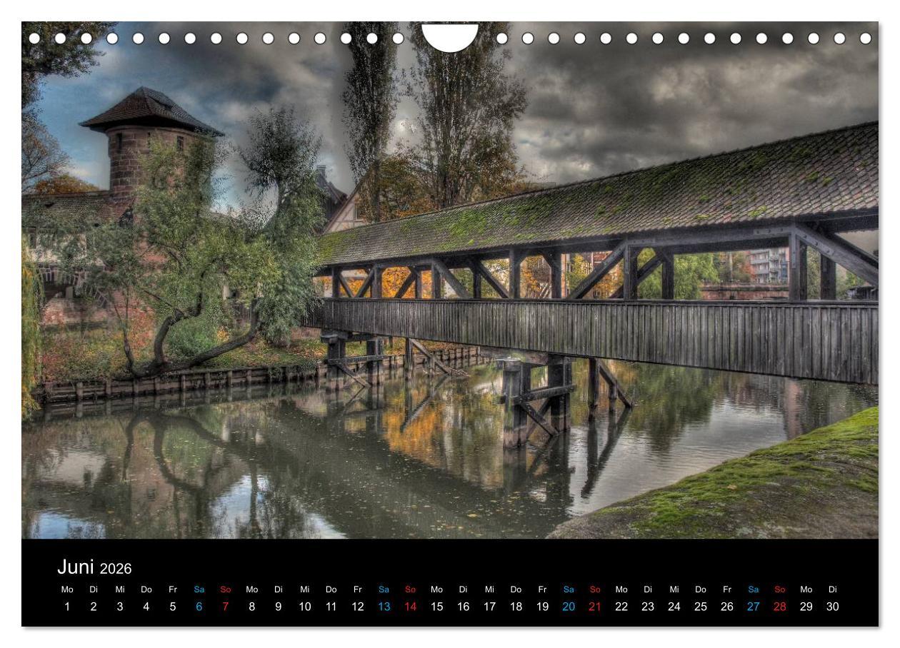 Beispielinhalt (Bild) Meine Stadt Nürnberg 2026 (Wandkalender 2026 DIN A4 quer), CALVENDO Monatskalender