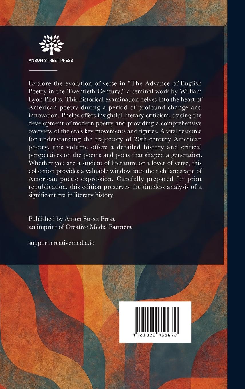 Rückseitencover The Advance of English Poetry in the Twentieth Century