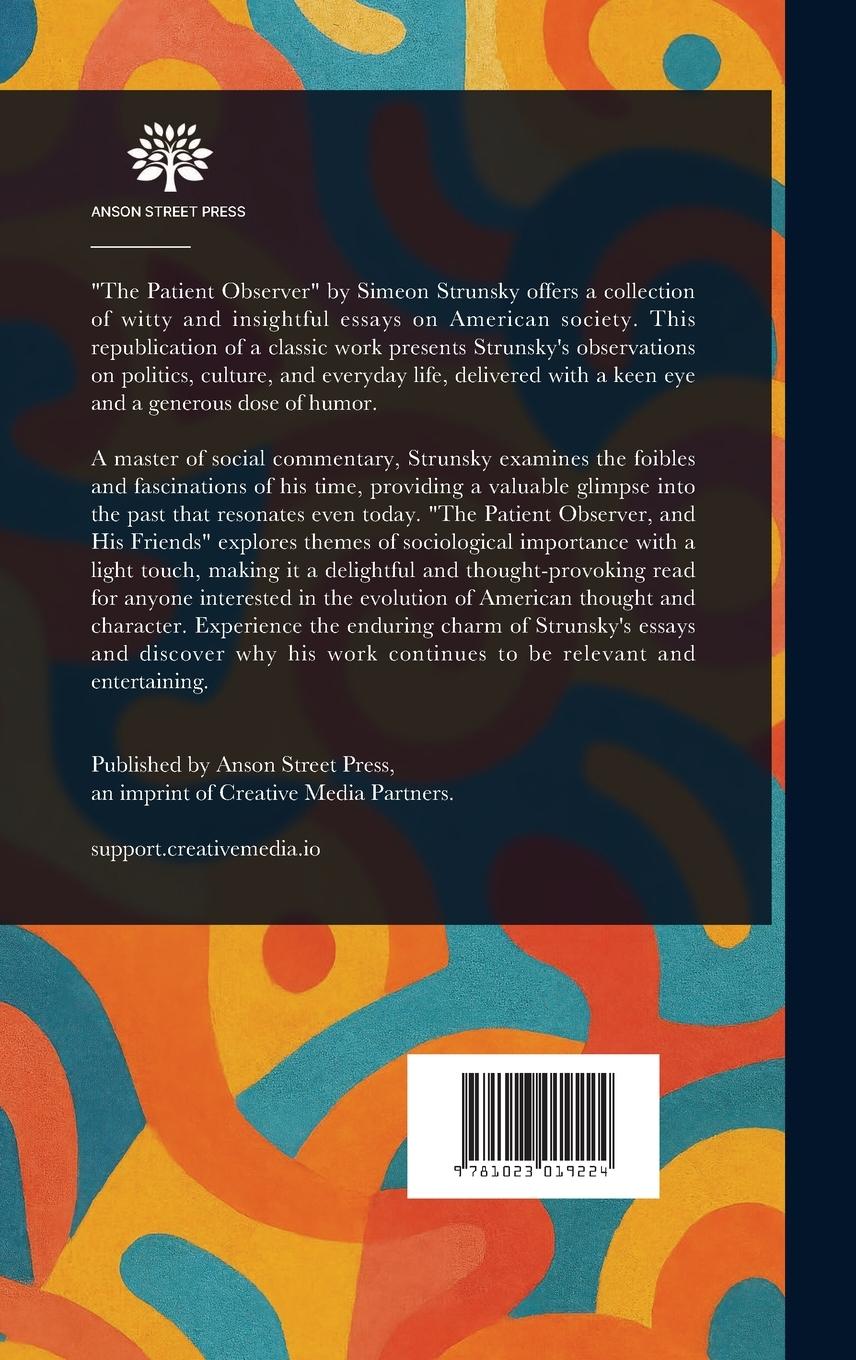 Rückseitencover The Patient Observer and His Friends