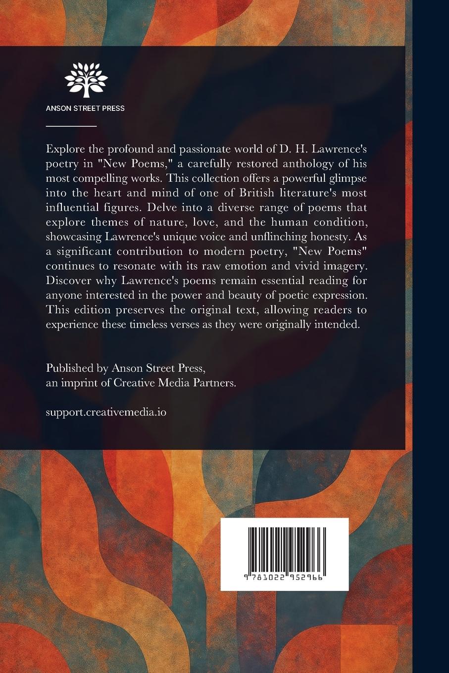 Rückseitencover New Poems