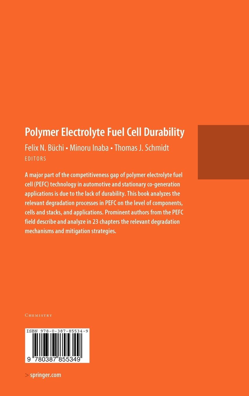Rückseitencover Polymer Electrolyte Fuel Cell Durability