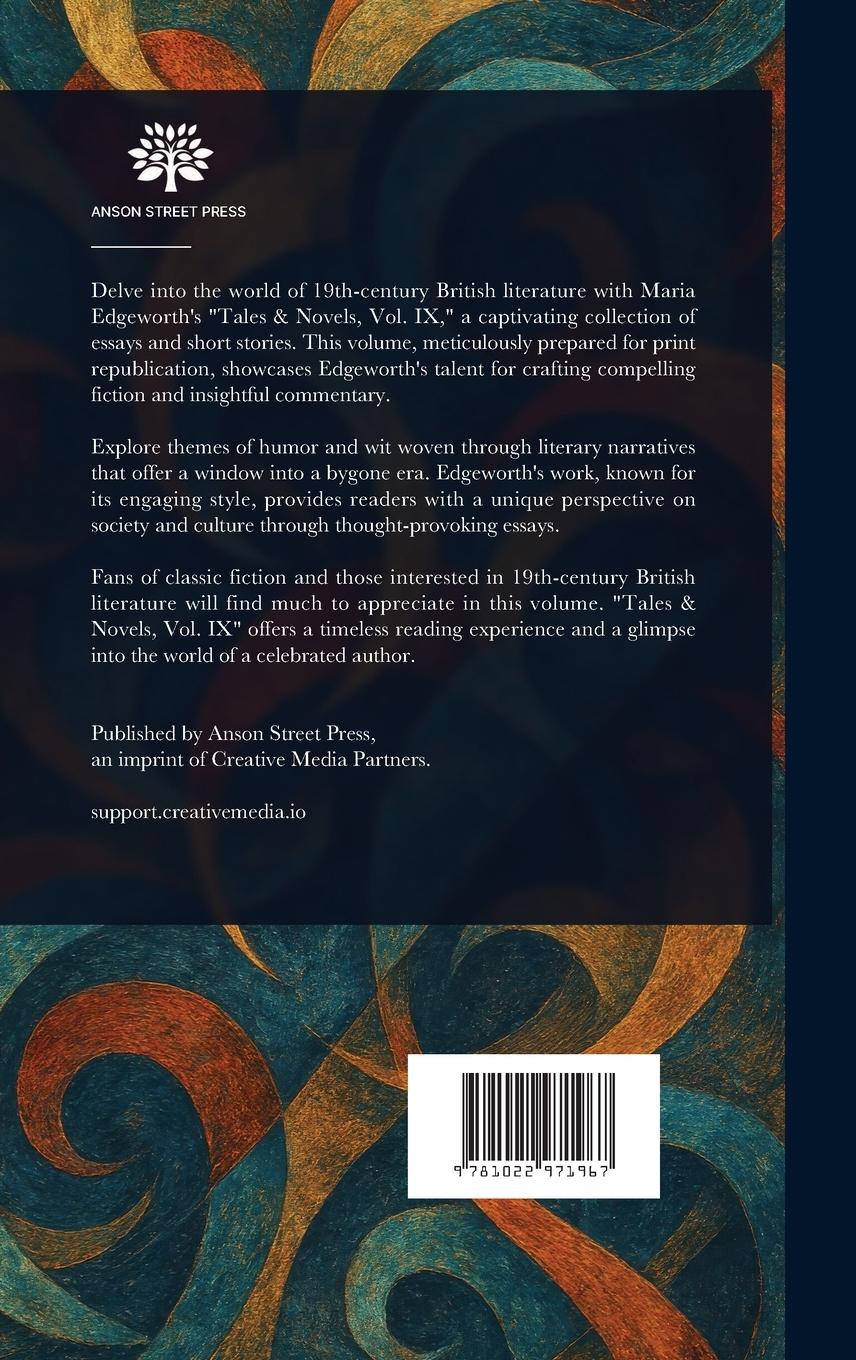 Rückseitencover Tales and Novels