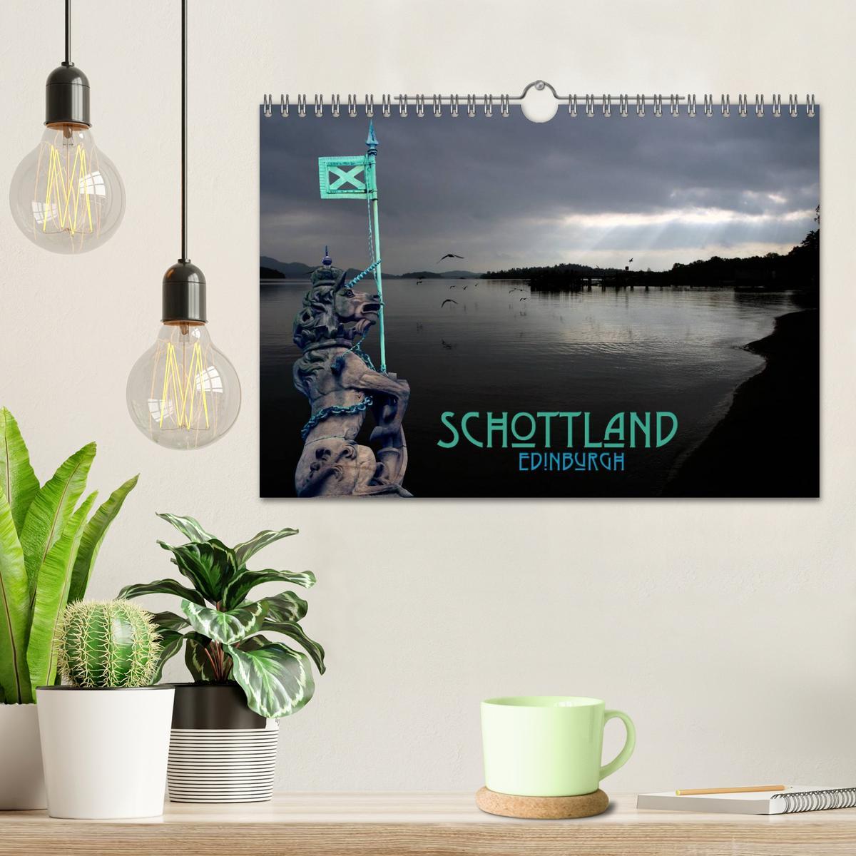 Beispielinhalt (Bild) Schottland und Edinburgh (Wandkalender 2026 DIN A4 quer), CALVENDO Monatskalender