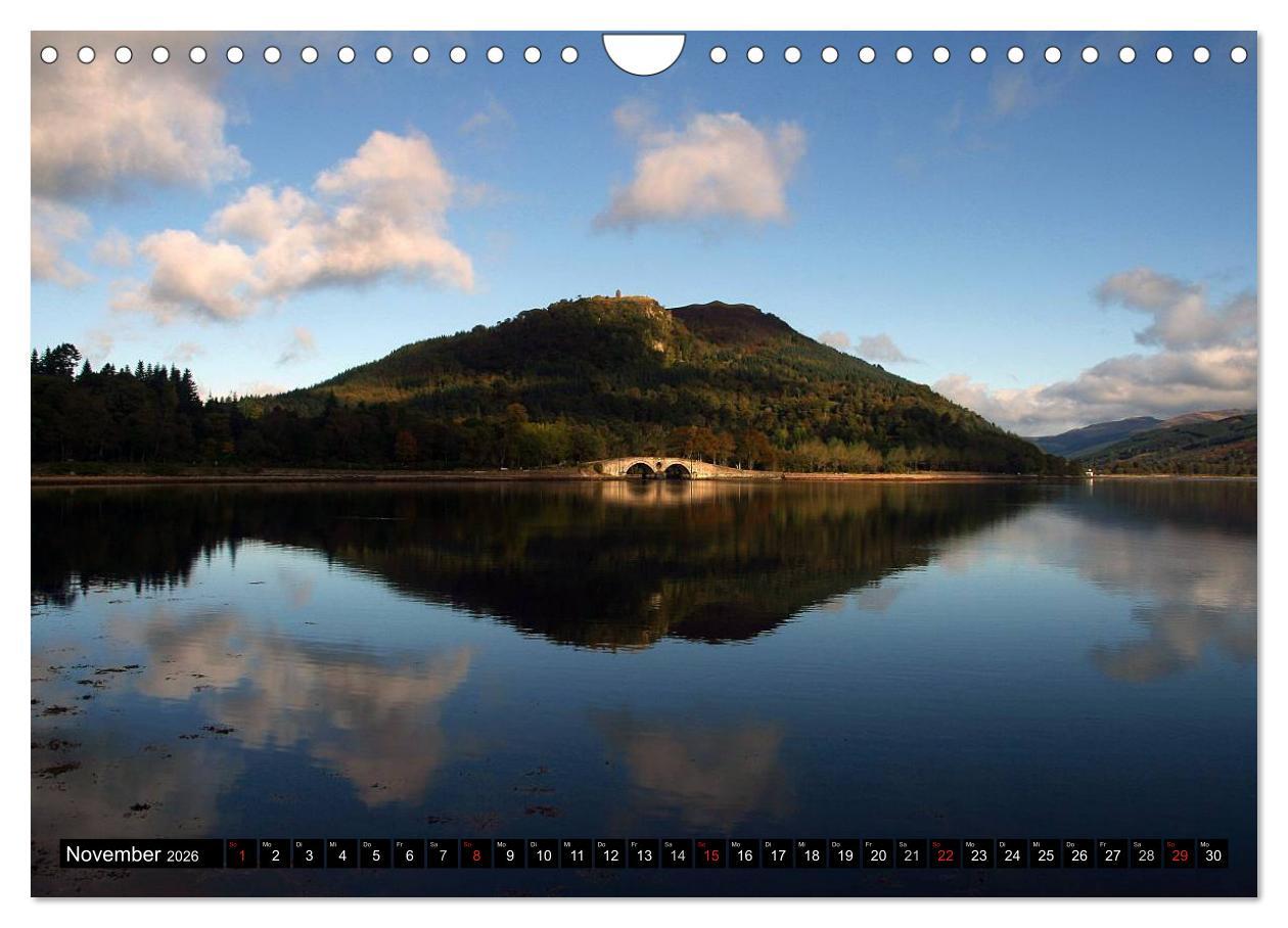 Beispielinhalt (Bild) Schottland und Edinburgh (Wandkalender 2026 DIN A4 quer), CALVENDO Monatskalender