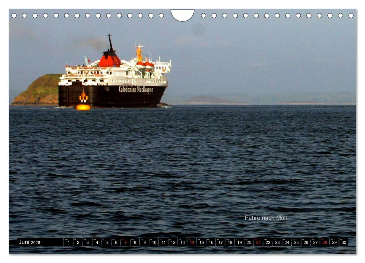 Beispielinhalt (Bild) Schottland und Edinburgh (Wandkalender 2026 DIN A4 quer), CALVENDO Monatskalender