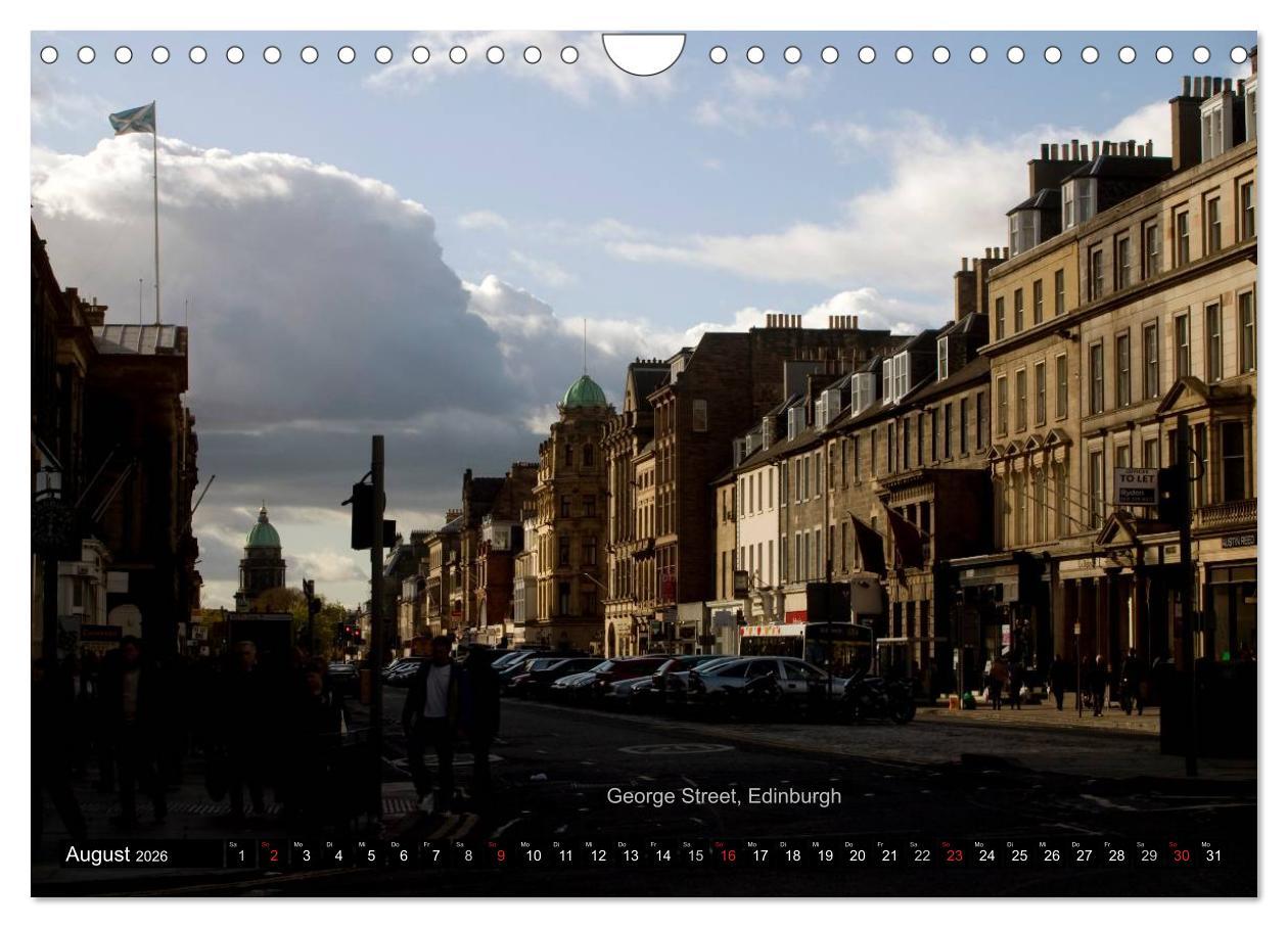 Beispielinhalt (Bild) Schottland und Edinburgh (Wandkalender 2026 DIN A4 quer), CALVENDO Monatskalender