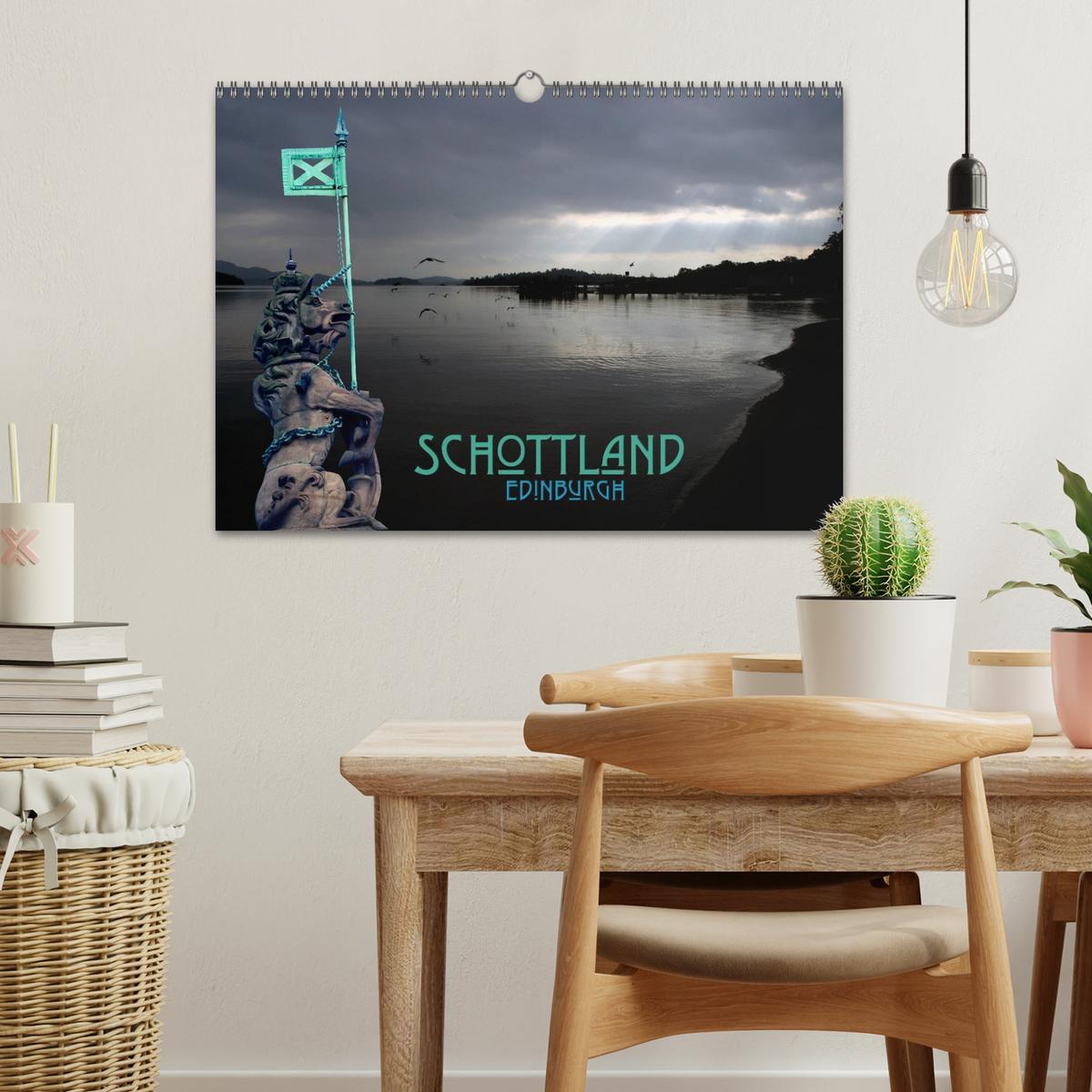 Beispielinhalt (Bild) Schottland und Edinburgh (Wandkalender 2026 DIN A3 quer), CALVENDO Monatskalender